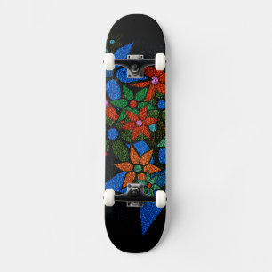 Skateboard Motif floral tendance #6