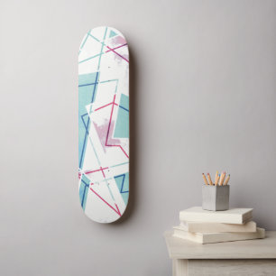 Skateboard Motif géométrique Washed Out