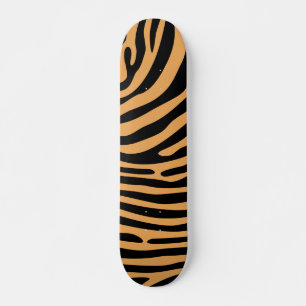 Skateboard Motif imprimé animalier de faune tigrée du Bengale