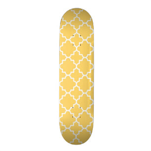 Skateboard Motif jaune de Quatrefoil