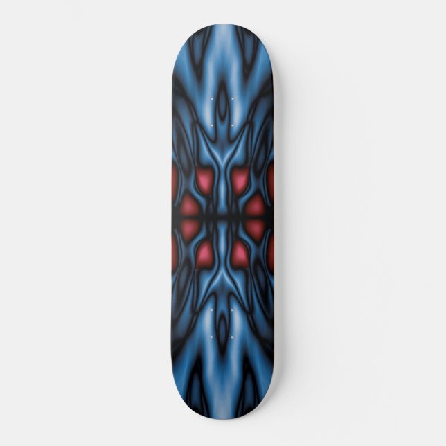 Skateboard motif kaléidoscope Abstrait (Recto)