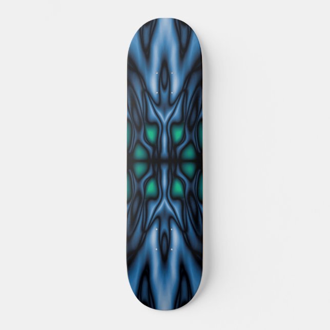 Skateboard motif kaléidoscope Abstrait (Recto)
