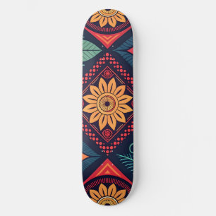 Skateboard Motif magique Fleurs
