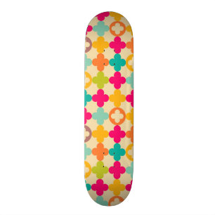 Skateboard Motif médiéval vintage de rosette