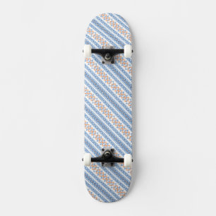 Skateboard Motif Motif Tribal Aztec bleu orange
