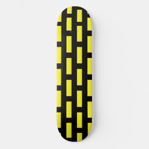 Skateboard Motif mural noir et jaune