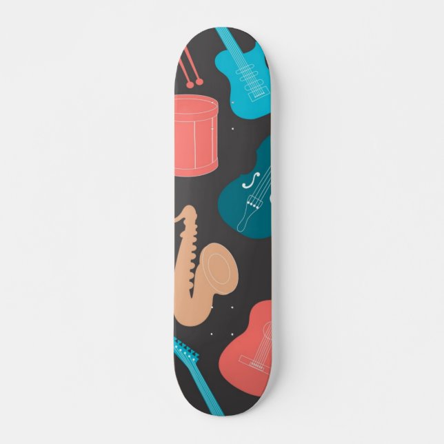Skateboard Motif musical (Devant)