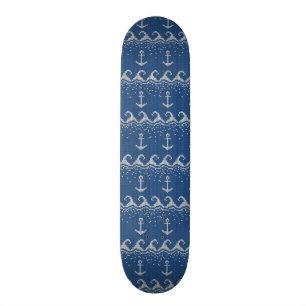 Skateboard Motif nautique de Knit