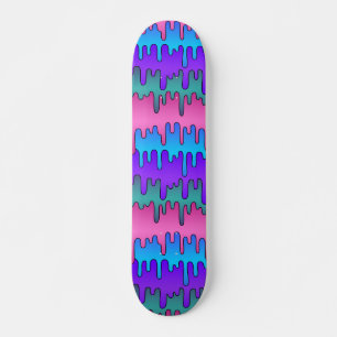 Skateboard Motif Pastel Goth Emo Scene Drippy