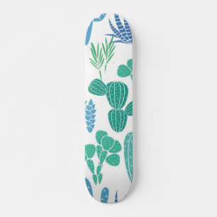 Skateboard motif plante