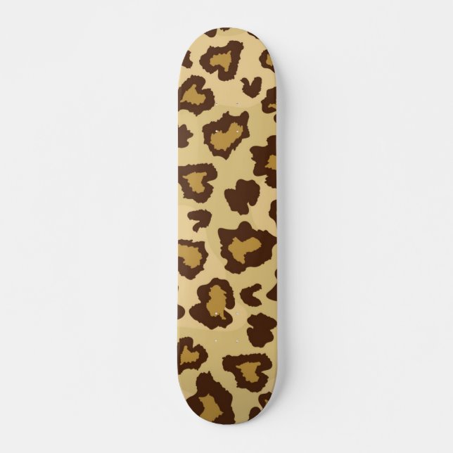 Skateboard motif poster de animal (Devant)