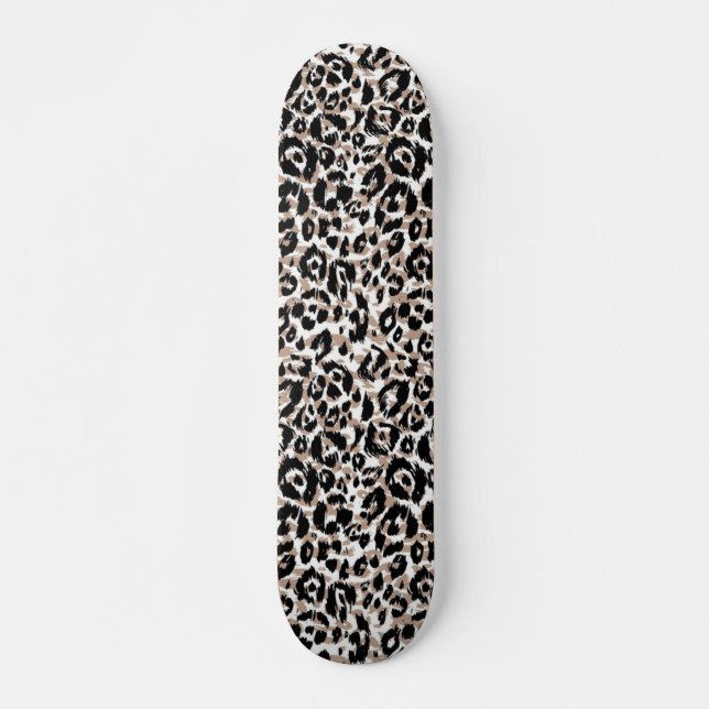 Skateboard motif poster de animal (Devant)