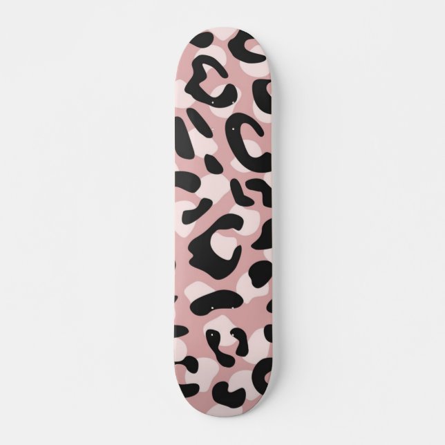 Skateboard motif poster de animal (Devant)