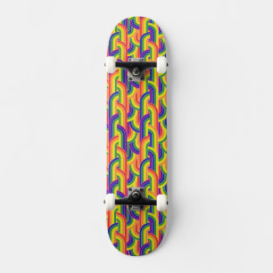 Skateboard Motif Rainbow moderne