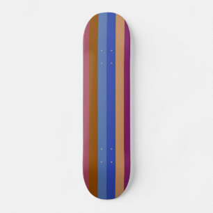 Skateboard Motif rayure couleur rétro 8