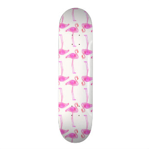 Skateboard Motif rose de Flamant rose