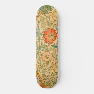 Skateboard Motif rose et Rose (par William Morris)
