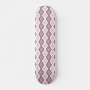 Skateboard motif rose quartz rose diamant