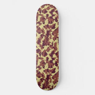 Skateboard Motif sans couture camouflage vif Doodle noir et r