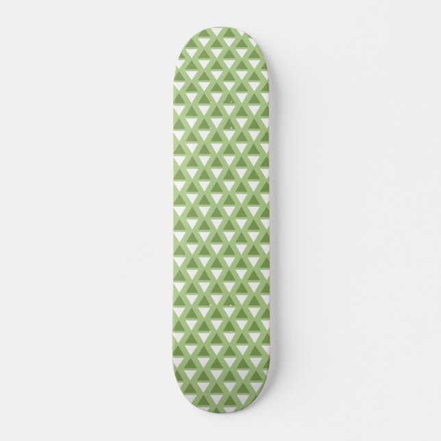 Skateboard Motif simple vert pastel (Devant)