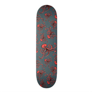Skateboard Motif sournois de poulpe