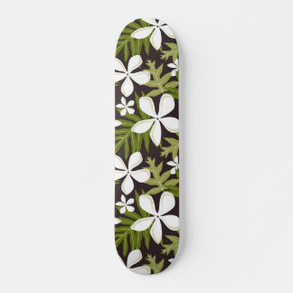 SKATEBOARD MOTIF TIARE EN OLIVE