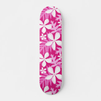 SKATEBOARD MOTIF TIARE EN ROSE