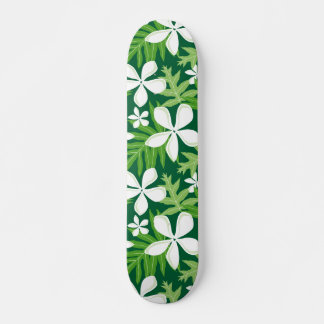SKATEBOARD MOTIF TIARE EN VERT