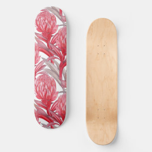 Skateboard motif tropical