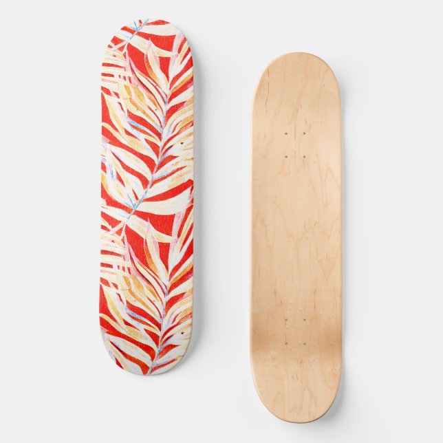 Skateboard motif tropical (Recto)