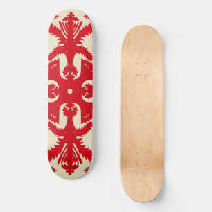 Skateboard motif tropical