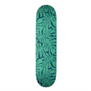 Skateboard Motif tropical de feuille de Monstera