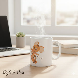 Skateboard Mouse Coffee Mug - Gras & Jouer
