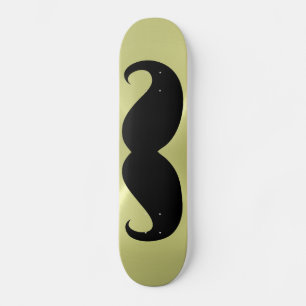 Skateboard Moustache noire amusante 10
