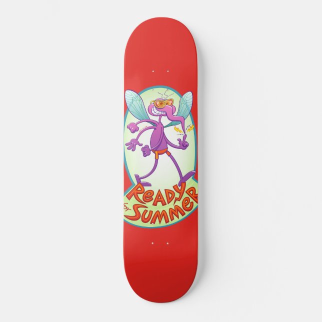 Skateboard Moustique vilain prêt à vous mordre cet été (Recto)