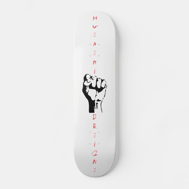 Skateboard Musashi conçoit le poing (Recto)