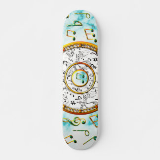 Skateboard Musique, Notes musicales, Marbre