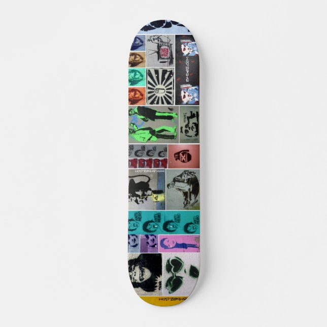 Skateboard Mutilation de pochoir (Devant)