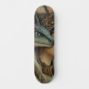 Skateboard Mythologique Dragon Nymph Girly Skate Deck