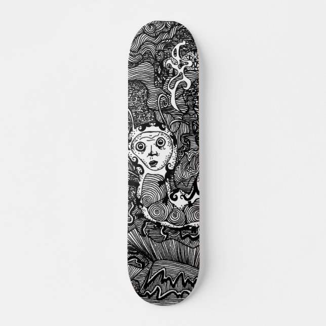 Skateboard Narguilé fumant Catterpillar (Devant)