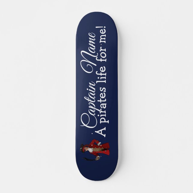 Skateboard Nautical Blue Boy Pirate (Devant)