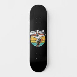 Skateboard Né À Patiner Forcé À Travailler