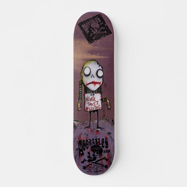 Skateboard Ne faites jamais confiance à la planche à (Devant)