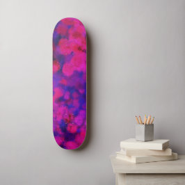 Skateboard Neon Fuzz Abstrait