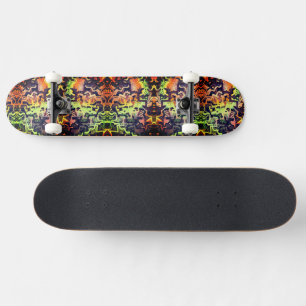 Skateboard Neon Lime Fire Skate