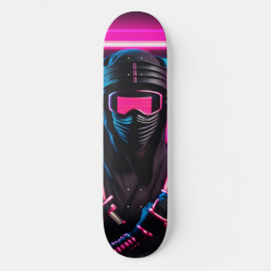 Skateboard néon ninja