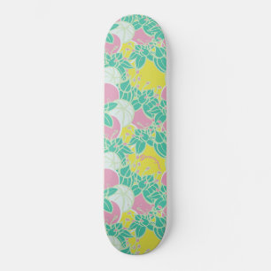 Skateboard Neon personnalisé Moderne Boud & Motif Fleur