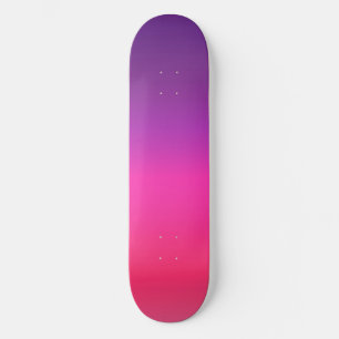 Skateboard Neon Purple et rose ombre design abstrait