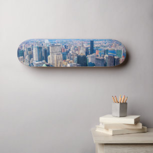 Skateboard New York City Skyline Photo Building Vue Ville