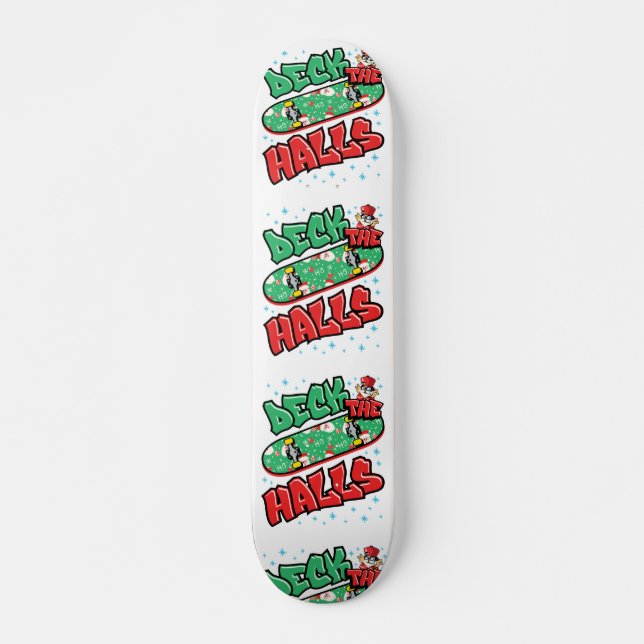 Skateboard Noël Skateboard Deck the Halls (Devant)